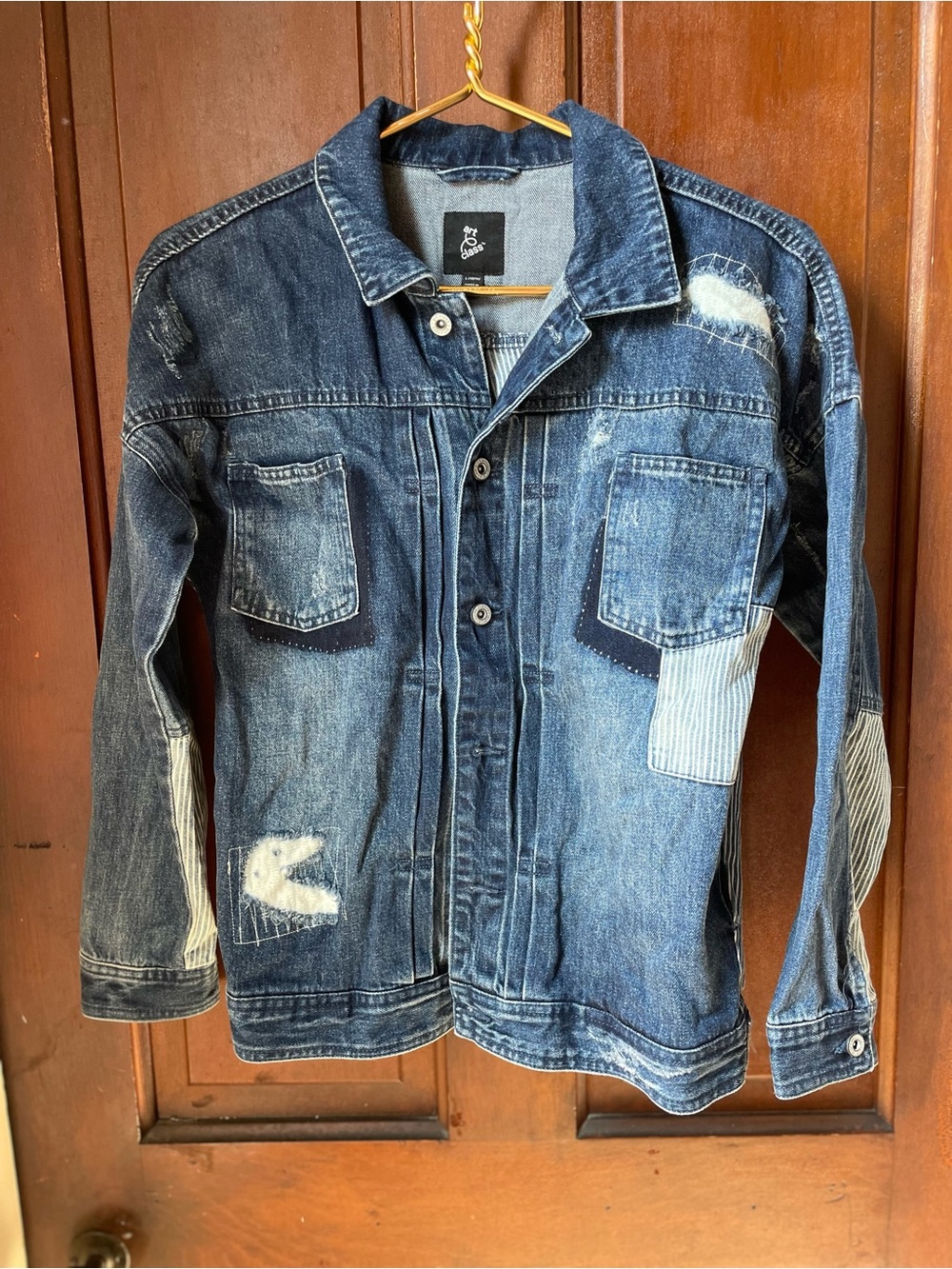 art class girls large 12-14 denim jacket